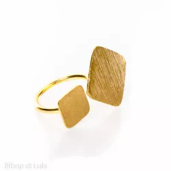 Bague laiton réglable Asymétrique - Bibop et Lula