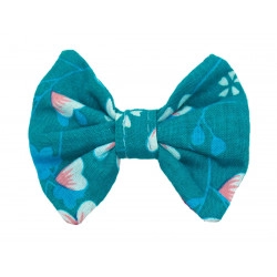 Barrette noeud papillon Akiko blue - Bibop et Lula