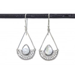 Boucles d'oreilles justice Nacre - Bibop et Lula