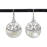 Boucles d'oreilles rondes nacre - Bibop et Lula