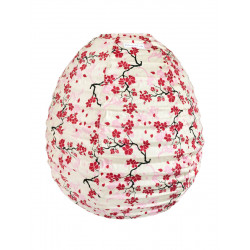 Lampion tissu boule japonaise oeuf Sakura - Bibop et Lula