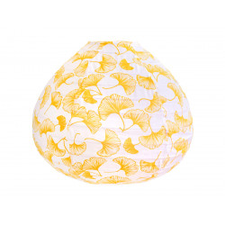 Lampion tissu boule japonaise goutte Gingko Yellow - Bibop et Lula