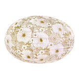 Lampion tissu boule japonaise ovale Bouquet Gold - Bibop et Lula