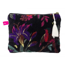 Grande pochette plate velours Elaina - Bibop et Lula