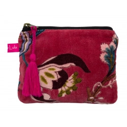 Petite pochette plate velours Indira - Bibop et Lula