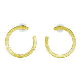 Boucles d'oreilles clous laiton Cercle - Bibop et Lula