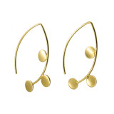 Boucles d'oreilles pendantes laiton Pastilles - Bibop et Lula