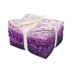 Lot de vingt fat quarters Violette - Bibop et Lula