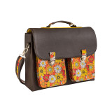 Cartable sacoche adulte Orange Blossom - Bibop et Lula