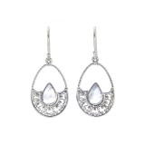 Boucles d'oreilles argent Corbeilles Nacre - Bibop et Lula