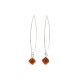 Boucles d'oreilles argent Losanges Grenats - Bibop et Lula