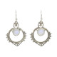 Boucles d'oreilles argent Pierre de lune - Bibop et Lula