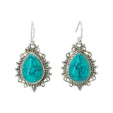 Boucles d'oreilles argent Turquoises - Bibop et Lula