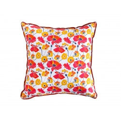 Coussin carré Pavots - Bibop et Lula