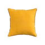 Coussin carré Pondichery jaune - Bibop et Lula