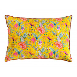 Grand Coussin rectangle Pondichery Jaune - Bibop et Lula