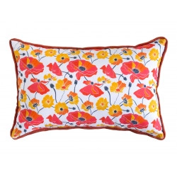 Petit Coussin rectangle Pavots - Bibop et Lula