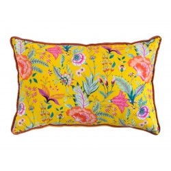 Petit Coussin rectangle Pondichery jaune - Bibop et Lula