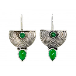 Boucles d'oreilles argent Jade - Bibop et Lula