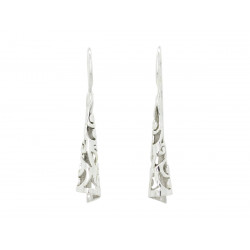 Boucles d'oreilles pendantes argent Petit Parchemin - Bibop et Lula