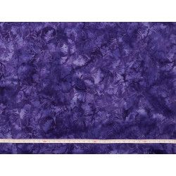 Tissu Coton Batik Gingko Violet - Bibop et Lula