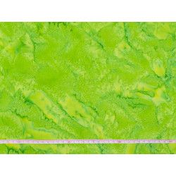 Tissu Coton Batik Marbré Vert Pomme - Bibop et Lula