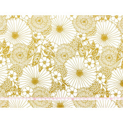 Tissu coton Bouquet Gold - Bibop et Lula
