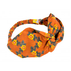 Bandeau croisé rétro Flores abricot - Bibop et Lula