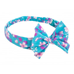 Bandeau noeud papillon Akiko Blue - Bibop et Lula