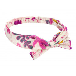 Bandeau noeud papillon Papillons Roses - Bibop et Lula