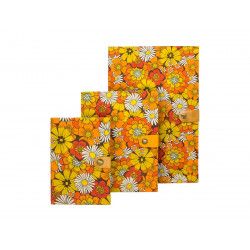 Carnets de notes tissu Orange Blossom - Bibop et Lula