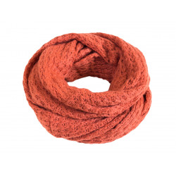 Grand snood laine Terra Cotta - Bibop et Lula