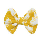 Barrette noeud papillon Ginkgo jaune - Bibop et Lula