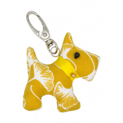 Porte-clé chien Ginkgo Yellow - Bibop et Lula