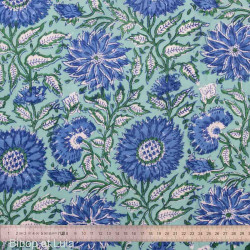 Tissu block print indien Varanasi - Bibop et Lula