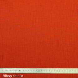 Double gaze de coton Terracotta - Bibop et Lula