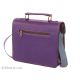 Sac en cuir recyclé Petit cartable Violet - Bibop et Lula