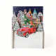 3D Pop Up Carte postale "Pick-up de Noël" - Bibop et Lula