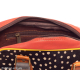 Sac bowling en cuir recyclé orange et pois - Bibop et Lula