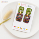 JANINE boucles d'oreilles "Paint Kaki" - Bibop et Lula