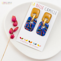 JANINE boucles d'oreilles "Leaf- roi" - Bibop et Lula