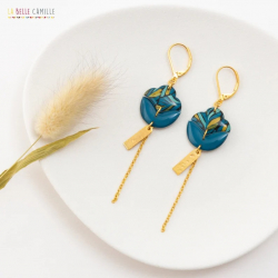 LILA boucles d'oreilles "Leaf-roi" - Bibop et Lula