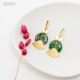 OLIVIA boucles d'oreilles "Flower vert" - Bibop et Lula