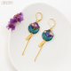 LILA boucles d'oreilles "Fleur violet" - Bibop et Lula