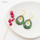 ESMEE boucles d'oreilles "Flower Vert" - Bibop et Lula