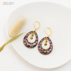 ESMEE boucles d'oreilles "Paint Kaki" - Bibop et Lula