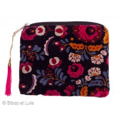 Petite pochette velours Chandra - Bibop et Lula