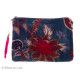 Pochette velours Reva bleu - Bibop et Lula