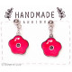 Boucles d'oreilles clous, Coquelicots - Bibop et Lula