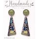 Boucles d'oreilles clous pendantes , Toronto - Bibop et Lula